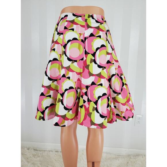 FOCUS 2000 Women's Multicolor Floral Print Flared Skirt Sz 10P - Picture 3 of 6